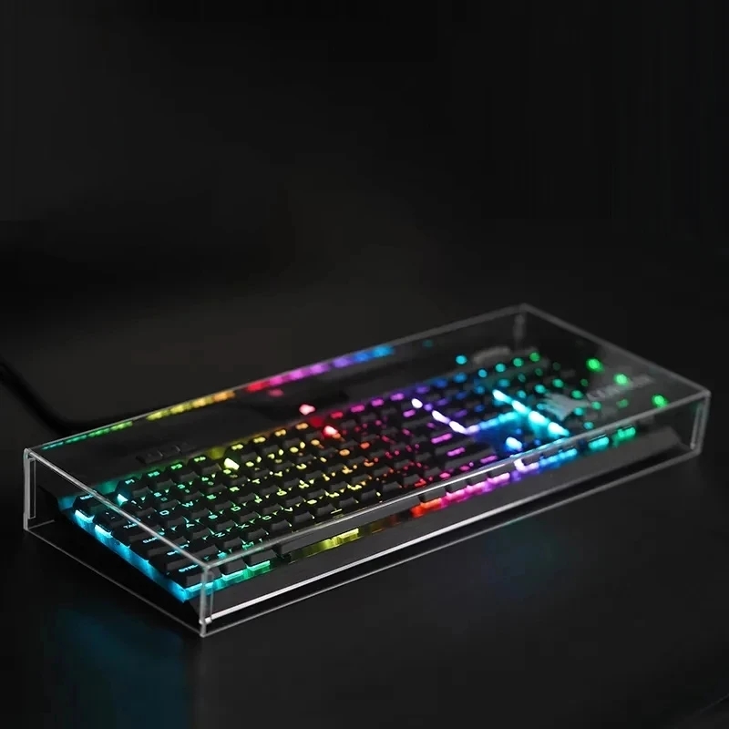Keyboard Gaming Transparent - คีย์บอร์ดฝุ่นอะคริลิคใหม่ Capacitive สำหรับคีย์บอร์ด104คีย์แผ่นป้องกันโปร่งใส