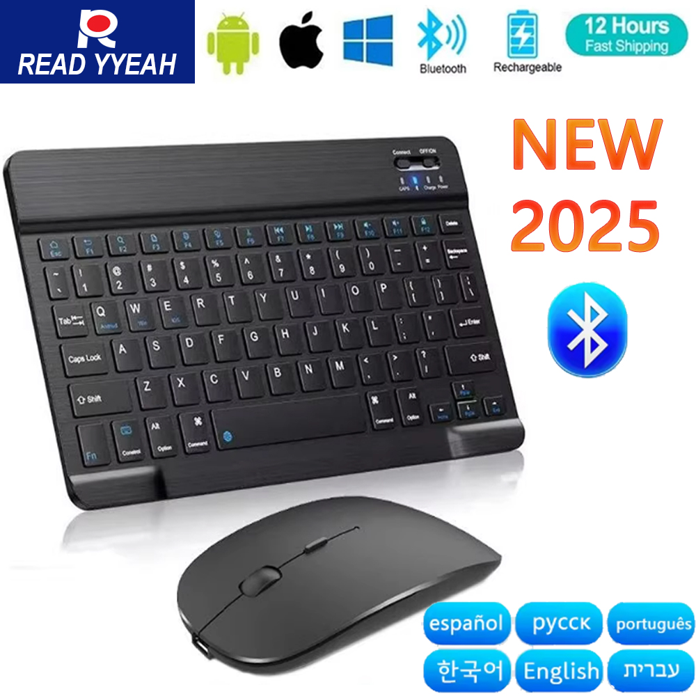 Gaming Keyboard Wireless - ใหม่ 2025 บลูทูธคีย์บอร์ดไร้สายเมาส์สำหรับไอโอเอส แอนดรอยด์ วินโดวส์แท็บเล็ตสำหรับไอแพด เสี่ยวมี่