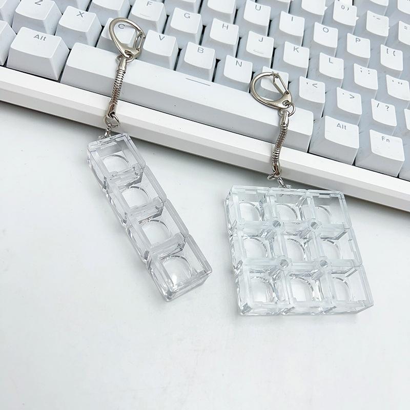 Gaming Keyboard Tester - เครื่องทดสอบสวิตช์คีย์บอร์ดแบบกลไก 6 ปุ่ม DIY พวงกุญแจสวิตช์สำหรับเล่นเกมแบบกลไกและใช้งานในสำนักงาน