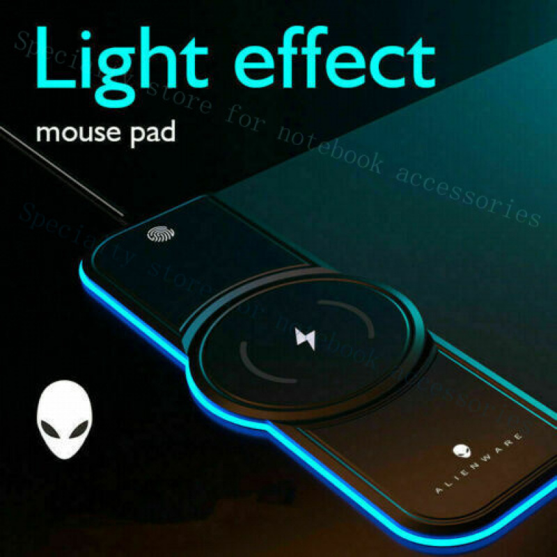 Gaming Keyboard Wireless - แผ่นรองเมาส์และคีย์บอร์ดเกมมิ่ง RGB พร้อมที่ชาร์จไร้สาย Qi 15W สำหรับ