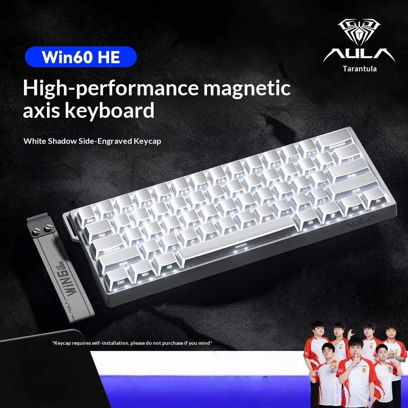Keyboard Gaming Transparent - อูล่า วิน 60 คีย์บอร์ดแมคคานิคัลแบบสวิตช์แม่เหล็ก RGB แบ็คไลท์