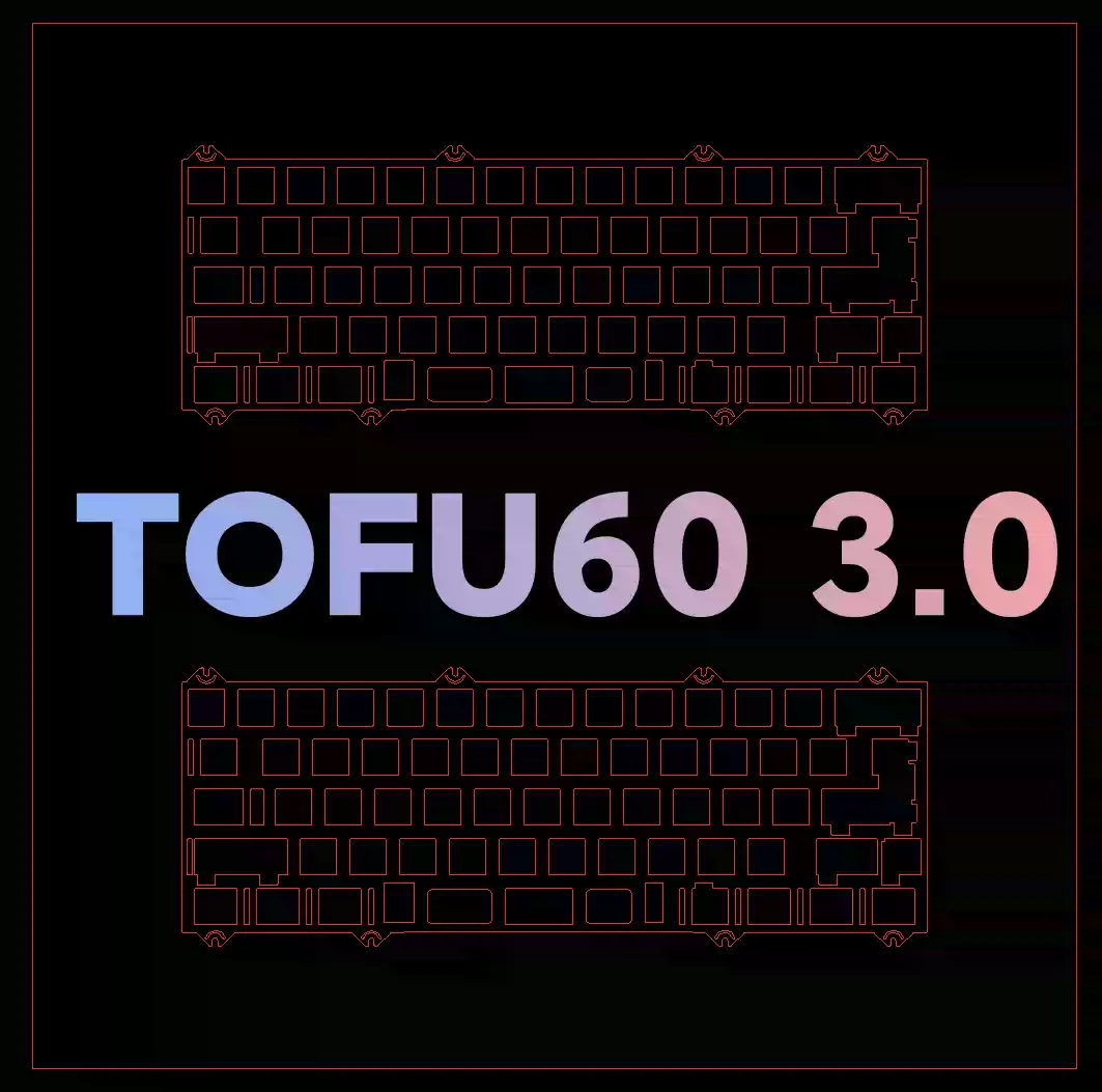 Mechanical Switch Tester - KBDFANS TOFU60 3.0 รุ่นแผ่นรองคีย์บอร์ดเฉพาะ PP POM