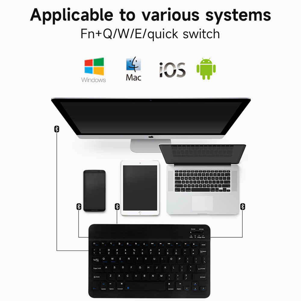 คีย์บอร์ดบลูทูธสำหรับ iOS Andr - Gaming Keyboard Wireless บทวิจารณ์และราคา