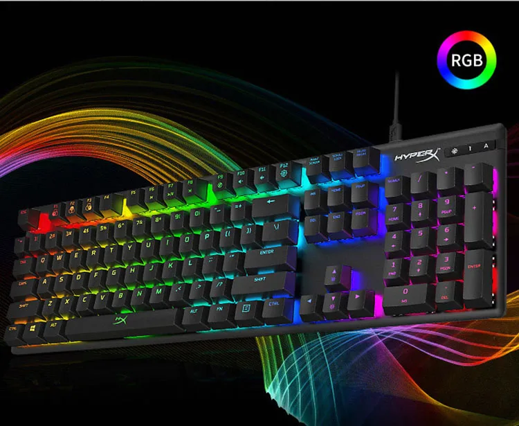 คีย์บอร์ดเกมมิ่งแบบมีสาย Hyper - Gaming Keyboard Hyperx บทวิจารณ์และราคา