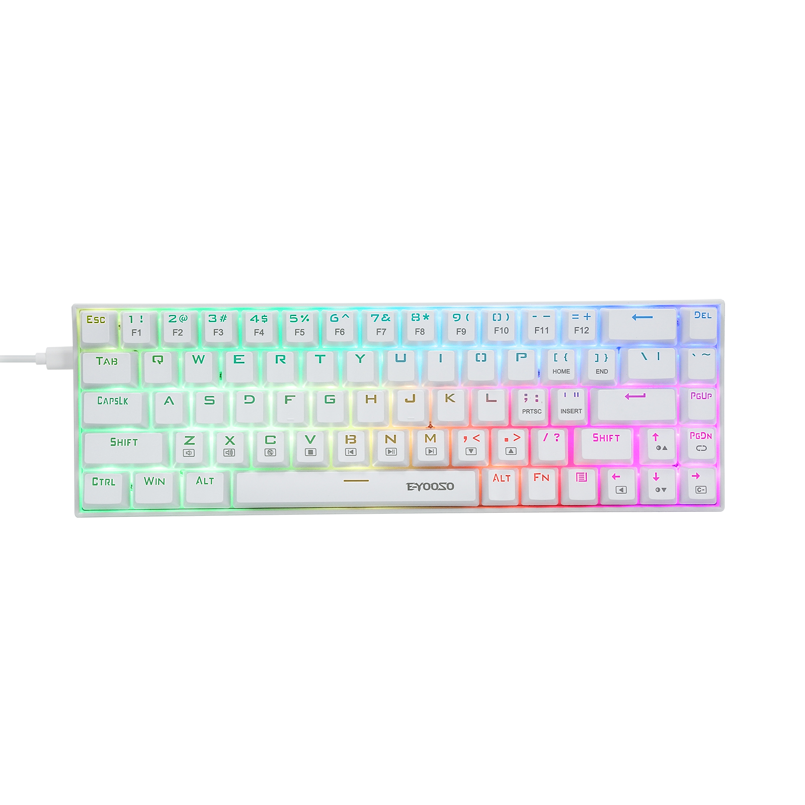 Z-686 60% Mini เชิงกล Gaming ค - Gaming Keyboard E Yooso บทวิจารณ์และราคา