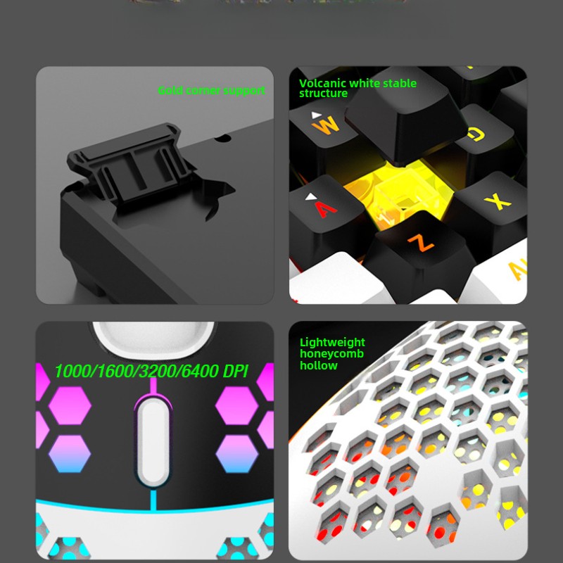 ชุดคีย์บอร์ดและเมาส์ 60% RGB ส - Keyboard Mouse Bundle Gaming บทวิจารณ์และราคา